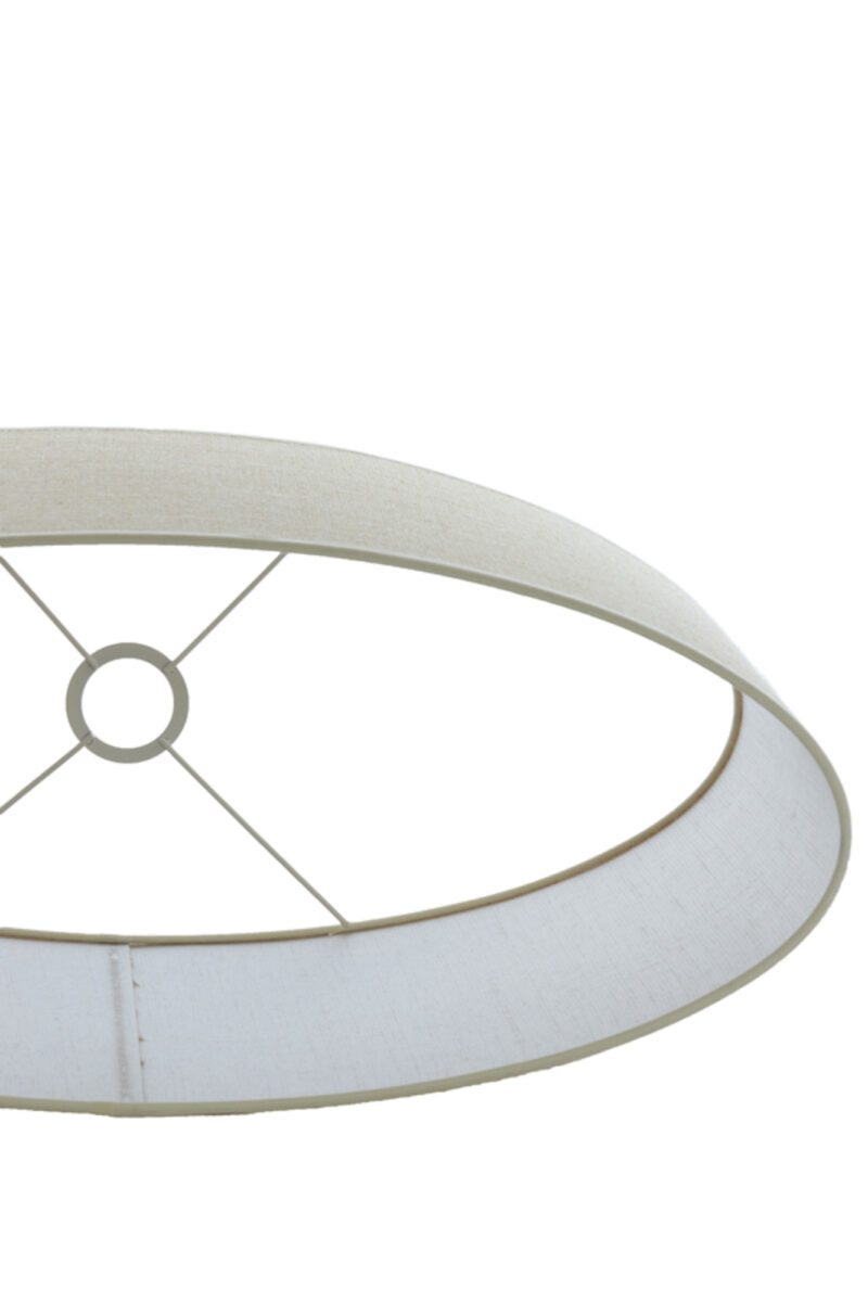 Pantalla de lámpara de tela beige en forma cilíndrica Light & Living Sendai - H. 32 cm - Imagen 5