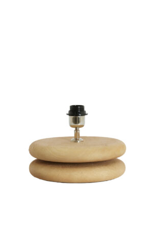 Alternative view of Base de lámpara de madera modelo redondo Light & Living Eboli