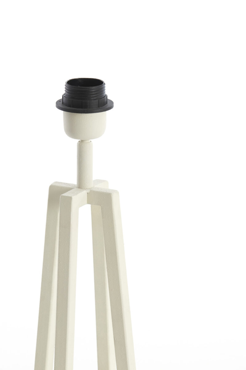 Base de lámpara moderna blanca Light & Living Miley - H. 31 cm - Imagen 4