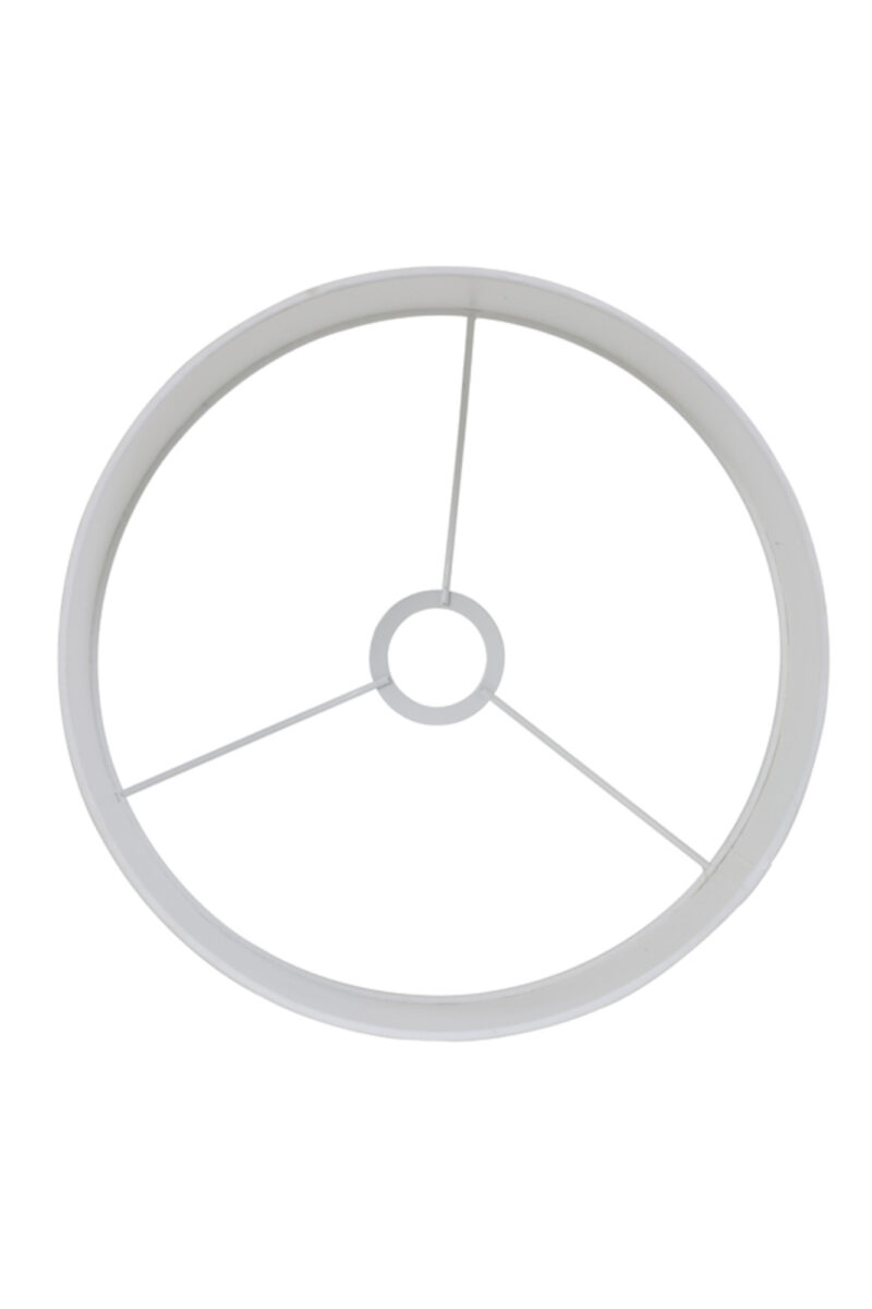 Pantalla de lámpara en forma de cilindro de color blanco Light & Living Polycotton - Ø 35 cm - Imagen 3