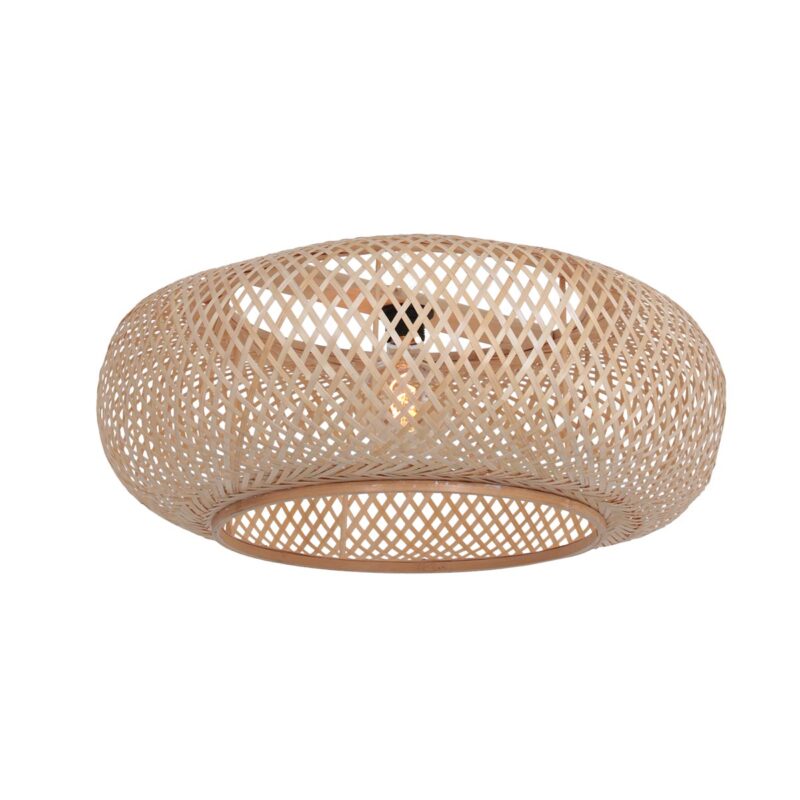 Lámpara clásica bronce con pantalla de bambú Steinhauer Sparkled Light - Imagen 5