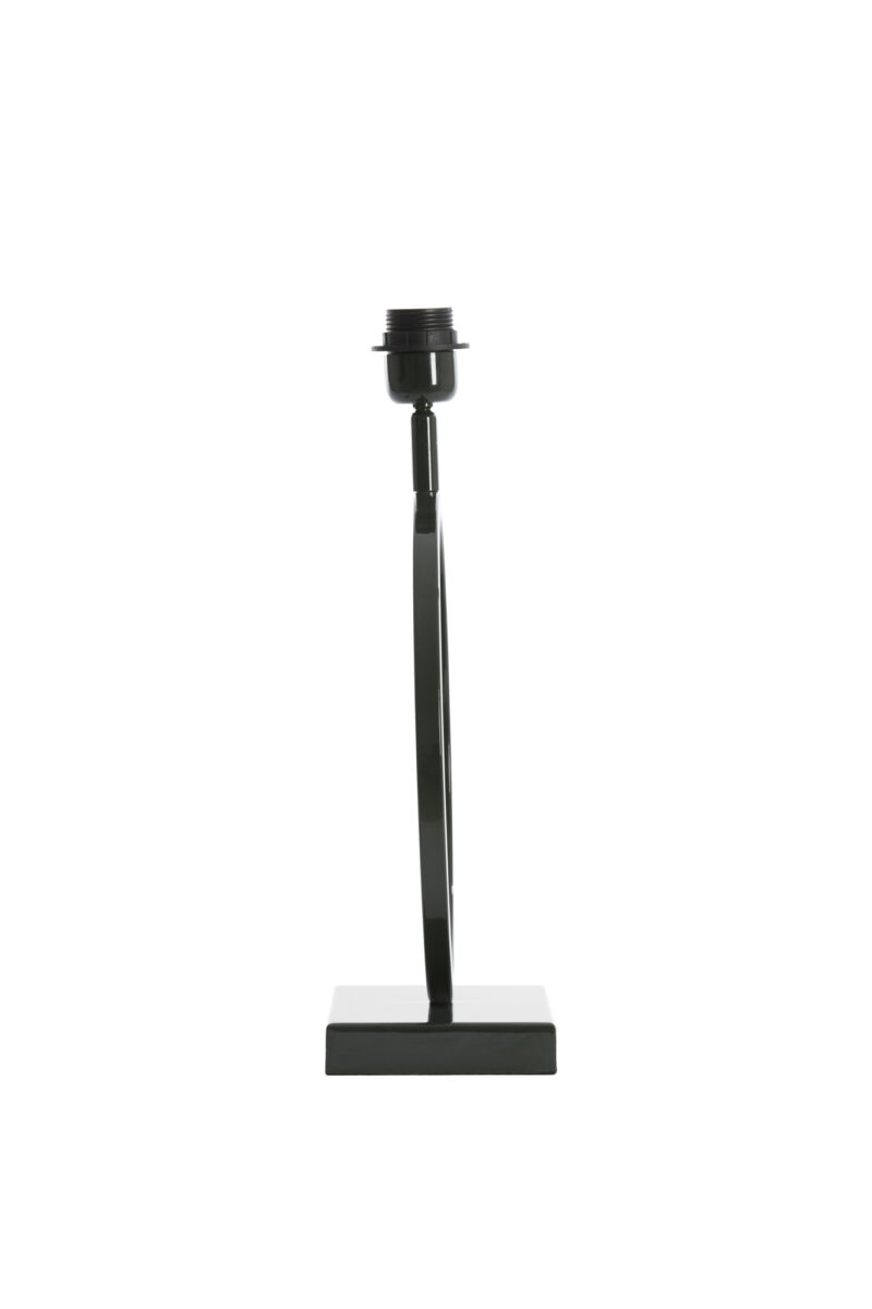 Base de lámpara metálica negra redonda Light & Living Liva - H. 43 cm - Imagen 4
