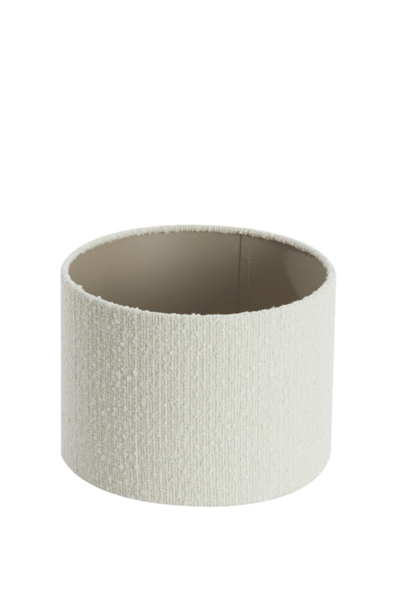 Pantalla de lámpara blanca en forma de cilindro Light & Living Bolero - Ø 25 cm - Imagen 3