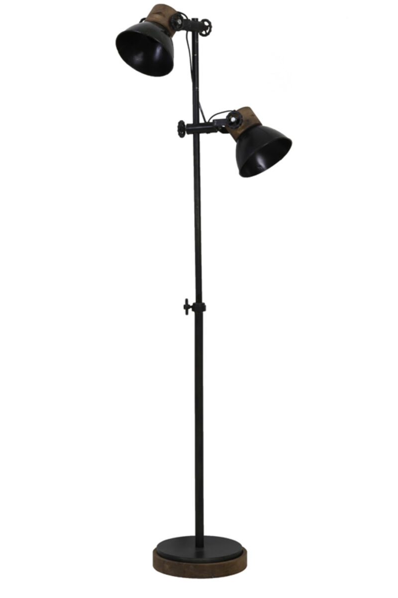 Lámpara de pie industrial negra Light & Living Jody - H. 165 cm - Imagen 6