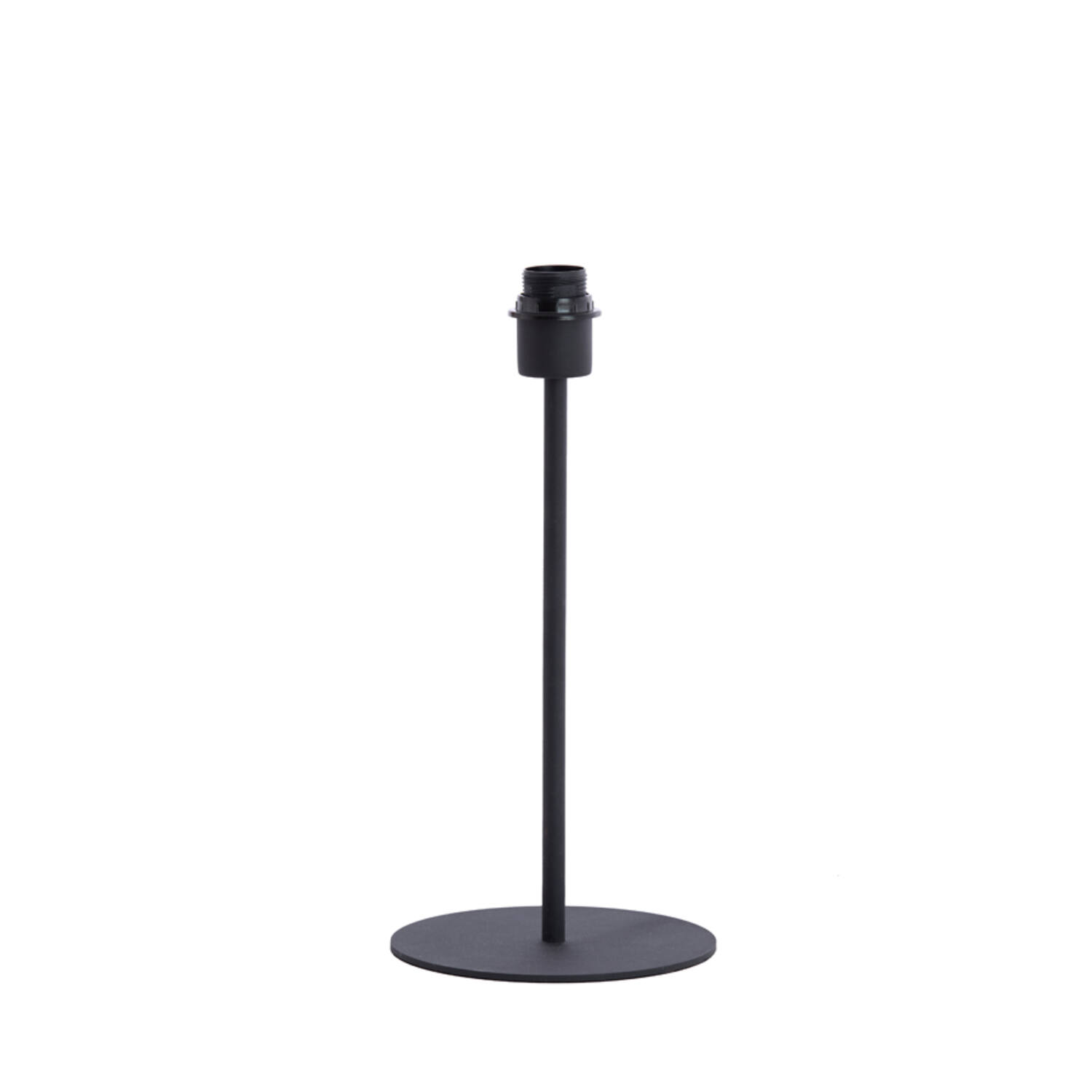 Base de lámpara negra en forma cilíndrica Light & Living Renato - H. 42 cm