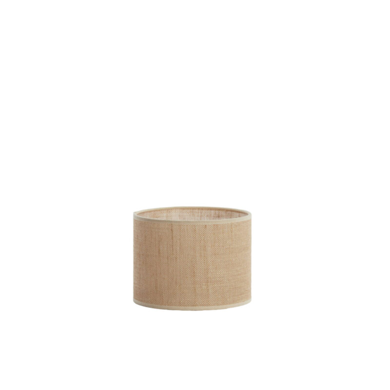 Pantalla de lámpara en forma de cilindro de tela beige Light & Living Sendai - Ø 20 cm