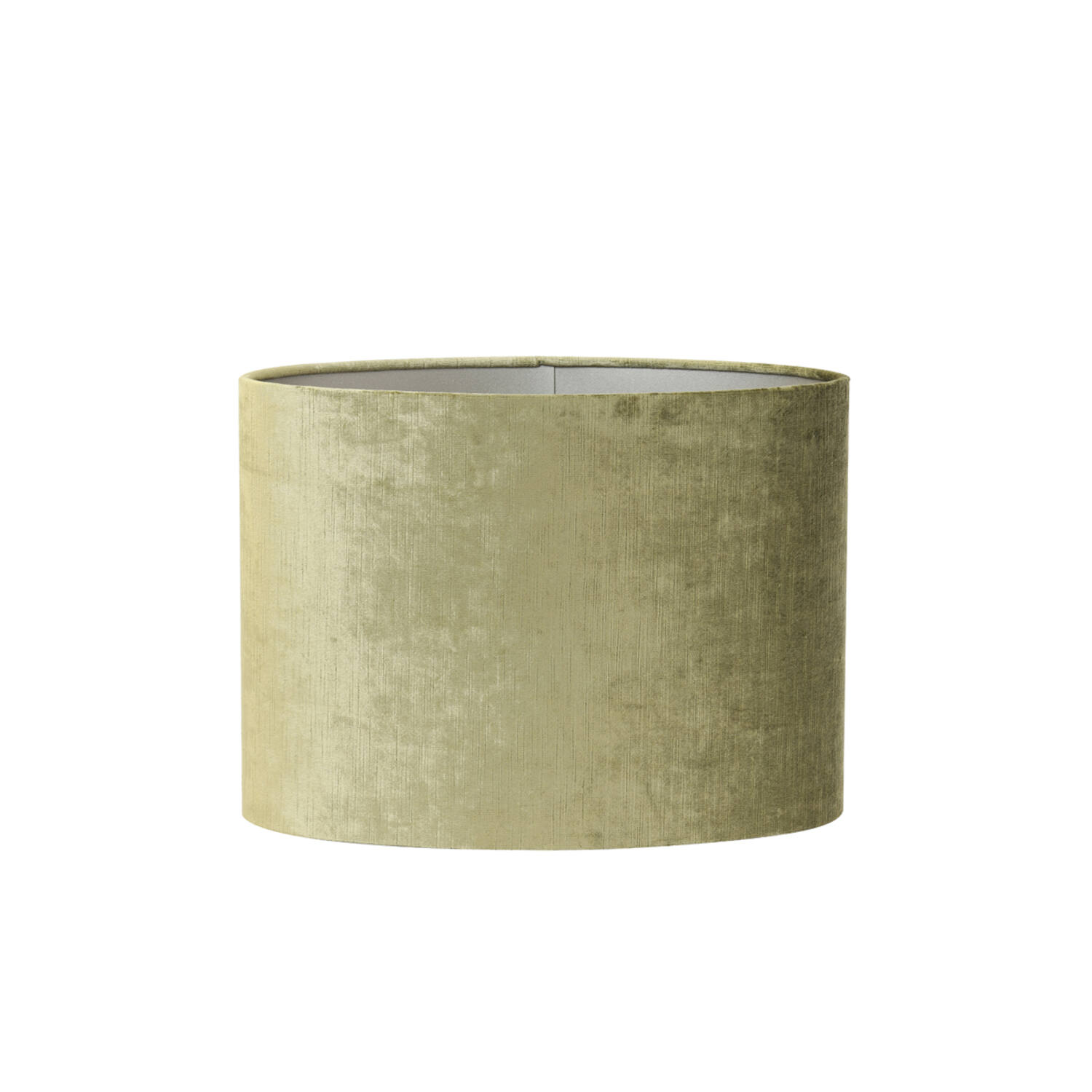 Pantalla de lámpara de cilindro de tela verde Light & Living Gemstone - H. 25 cm