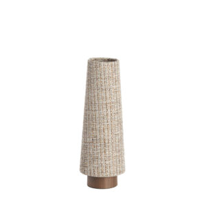 Lámpara de mesa tono beige en tela Light & Living Howie - H. 42 cm