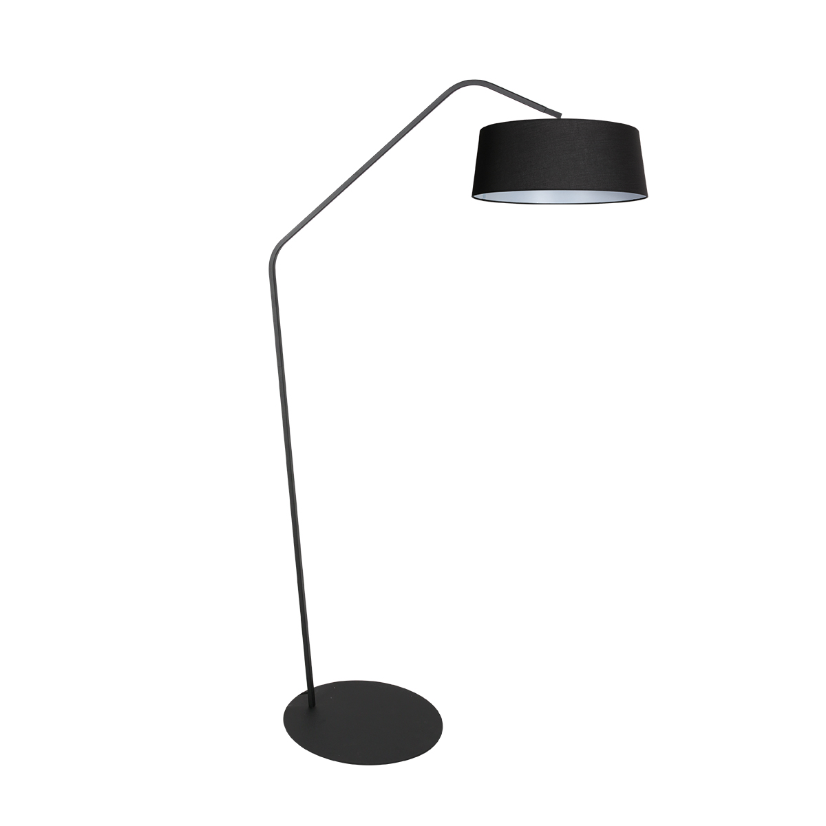 Lámpara moderna con pantalla cónica negra Anne Lighting ZigZag