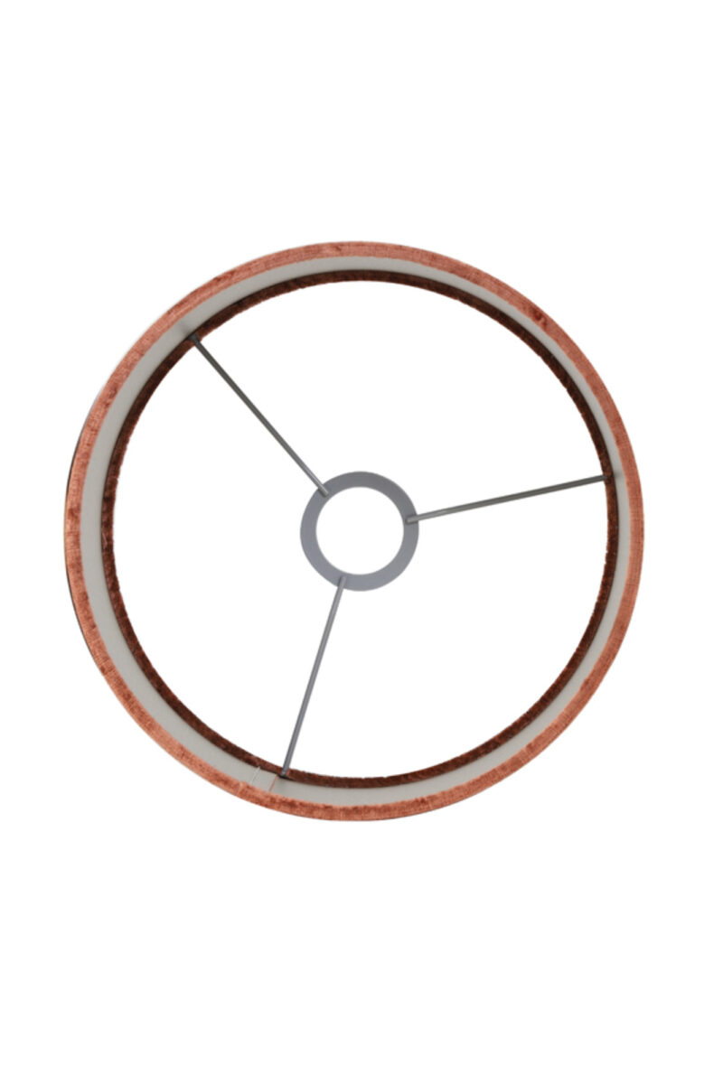 Pantalla de lámpara de terciopelo color cobre Light & Living Gemstone - Ø 20 cm - Imagen 5