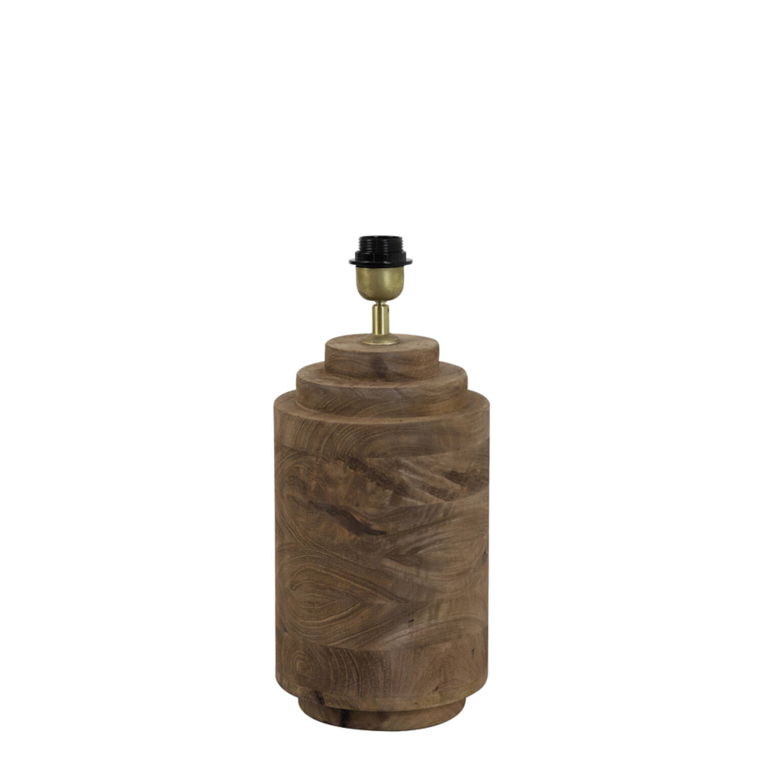 Base de lámpara ancha de madera Light & Living Racco - H. 43 cm