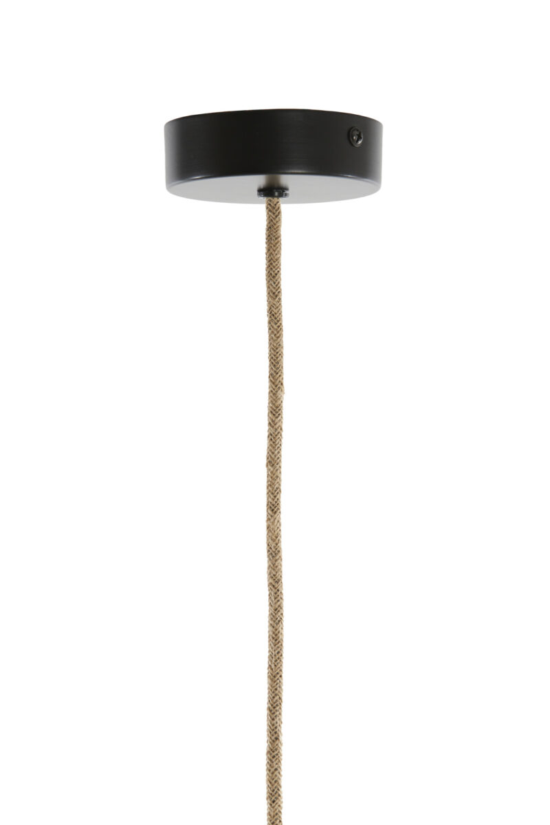 Lámpara tejida beige con aspecto de ratán Light & Living Makassar - Ø 50 cm - Imagen 9