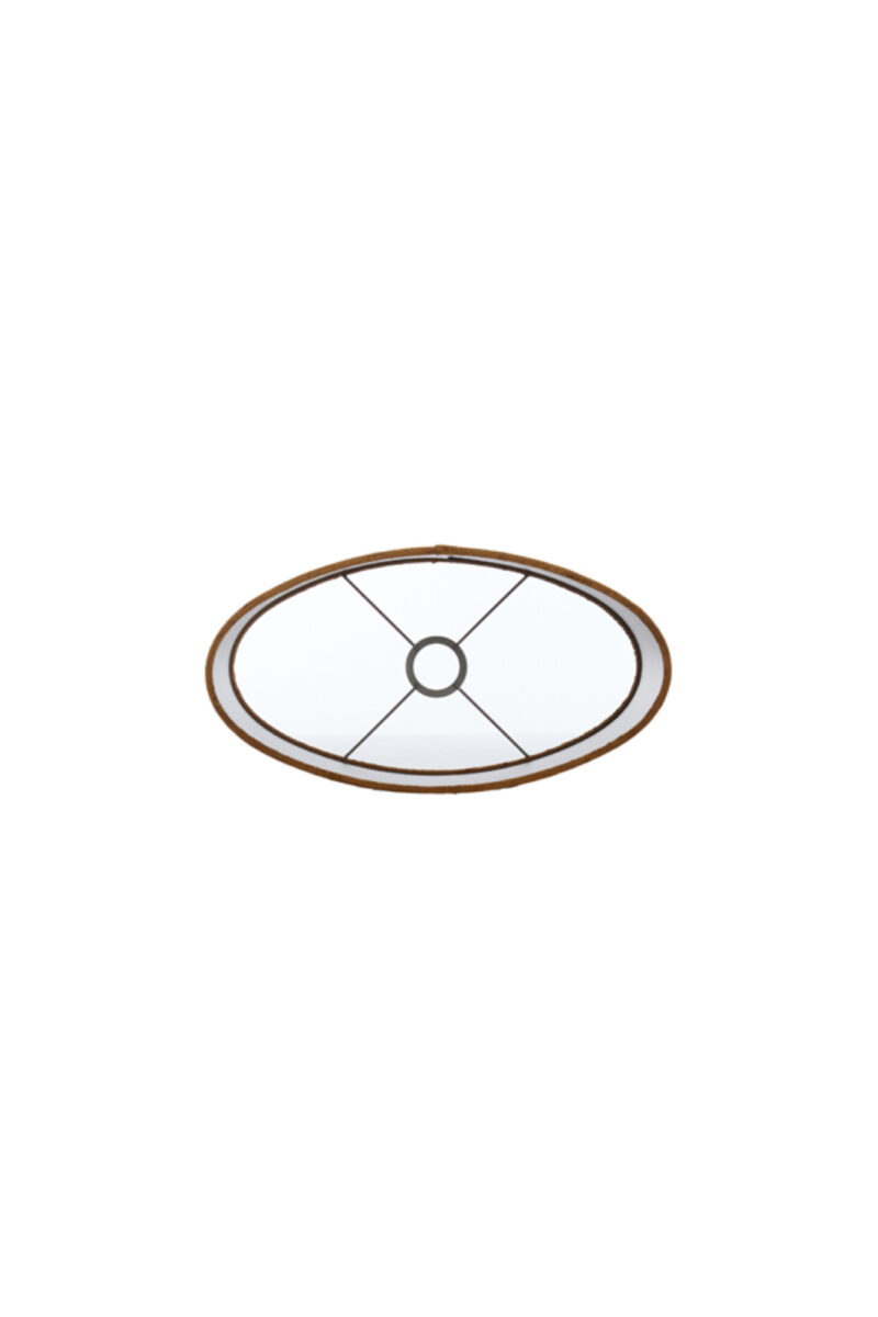 Pantalla de lámpara de terciopelo en color oro Light & Living Gemstone - H. 28 cm - Imagen 5