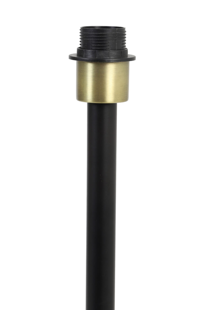 Negro con base de lámpara dorada Light & Living Rodrigo - H. 37,5 cm - Imagen 3