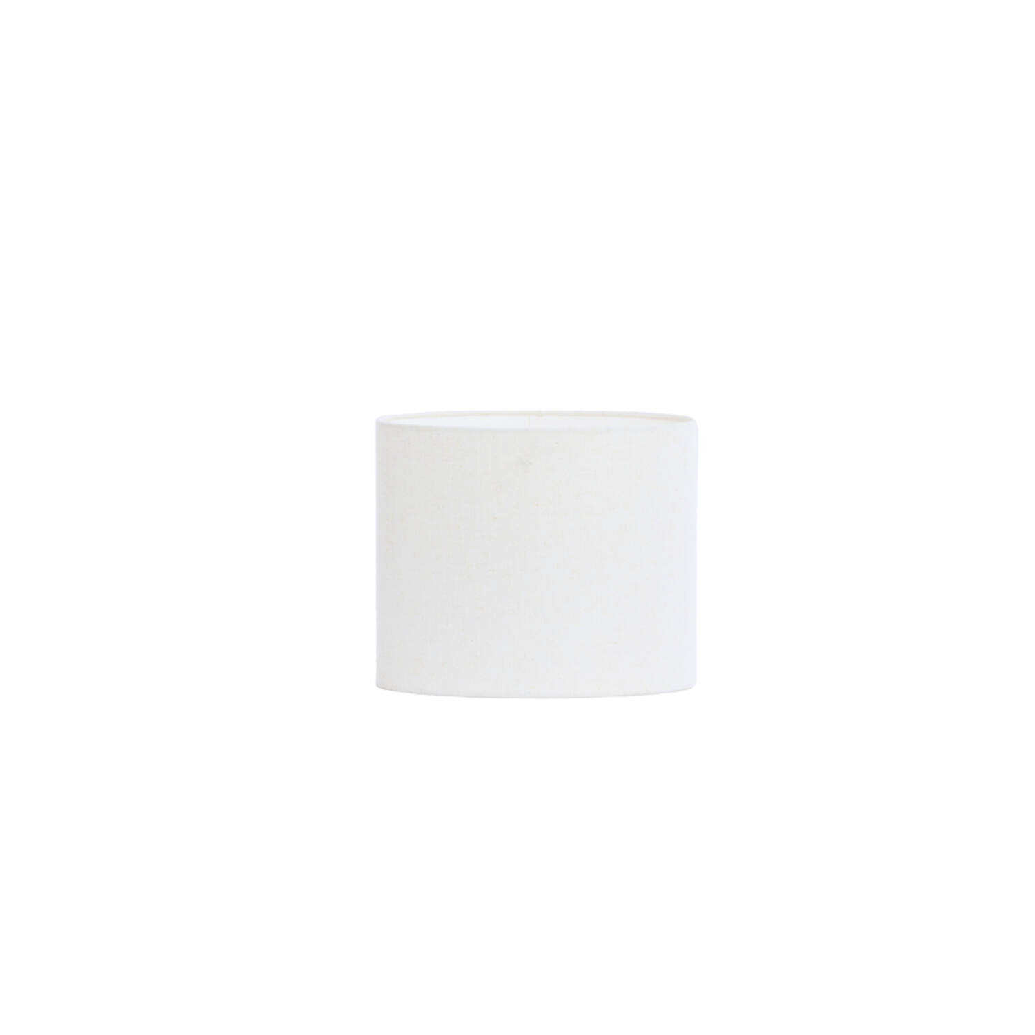 Pantalla de lámpara blanca en forma de cilindro Light & Living Livigno - H. 25 cm