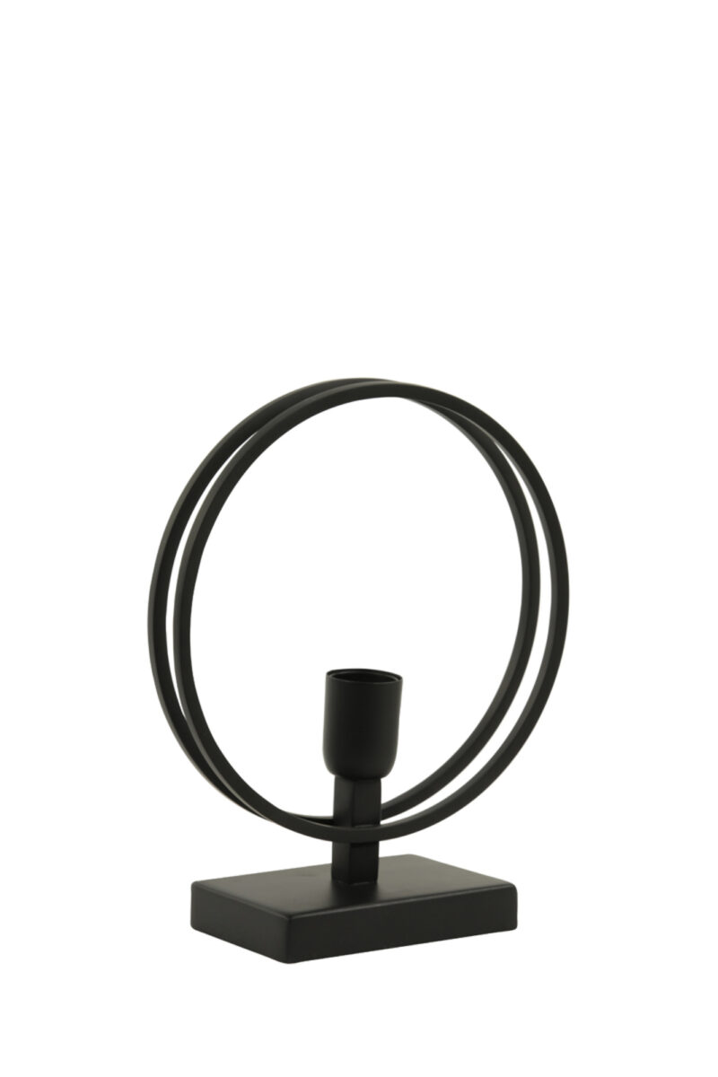 Base de lámpara de metal negro Light & Living Rudra - H. 30 cm - Imagen 5