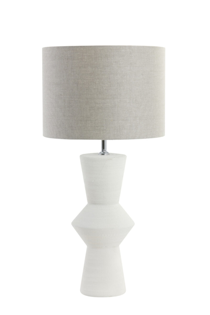 Base de lámpara elegante en blanco Light & Living Ayla – H. 51 cm - Imagen 7