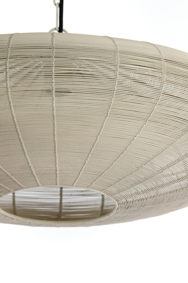Lámpara colgante con pantalla de lino Light & Living Bahoto - Ø 60 cm - Imagen 4