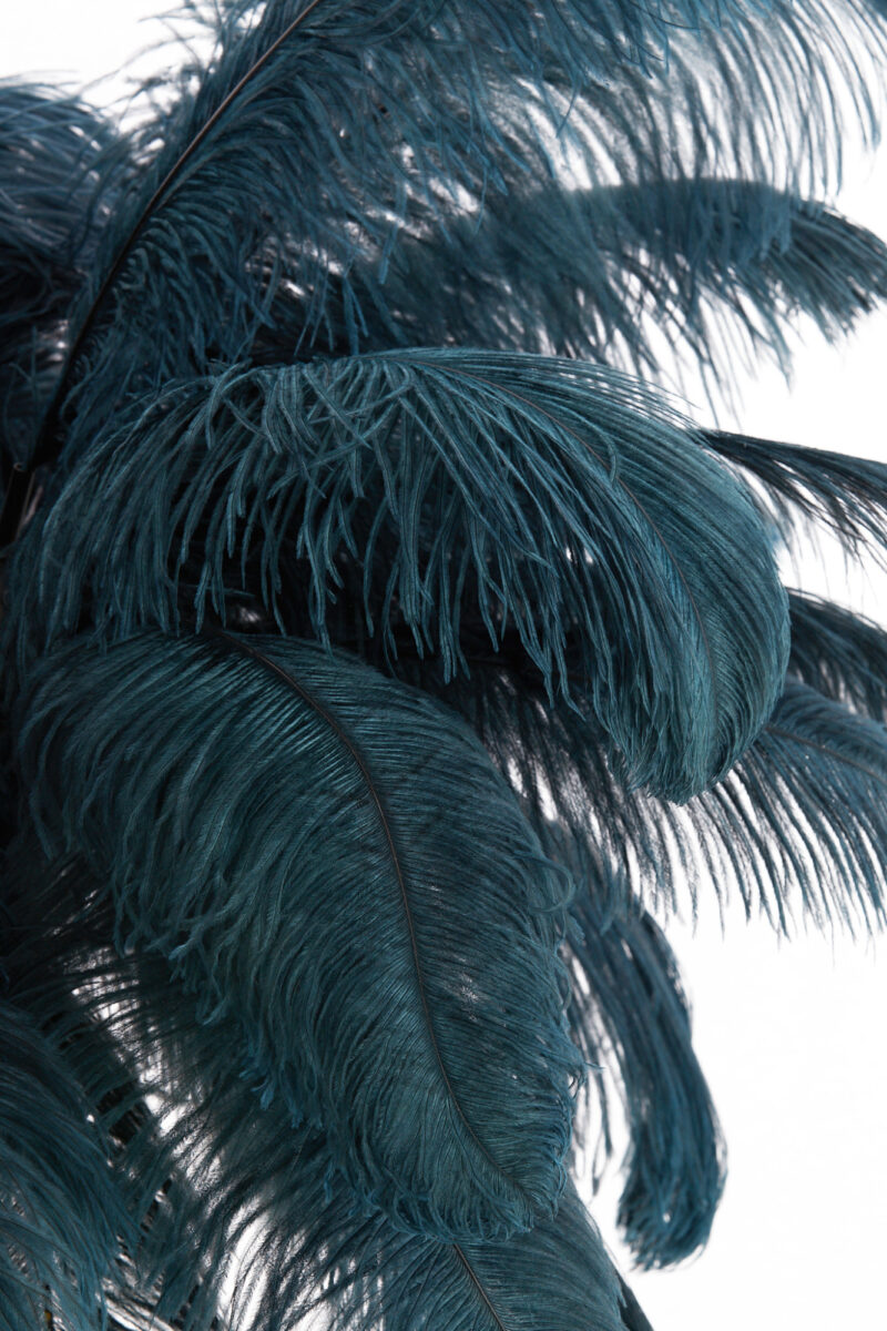 Lámpara colgante azul oscuro con plumas Light & Living Feather – An. 80 cm - Imagen 3