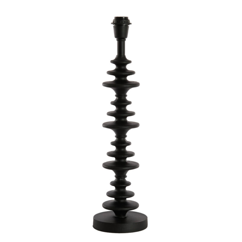 Lámparas negras pie escultural diseño Light & Living  - H. 58 cm