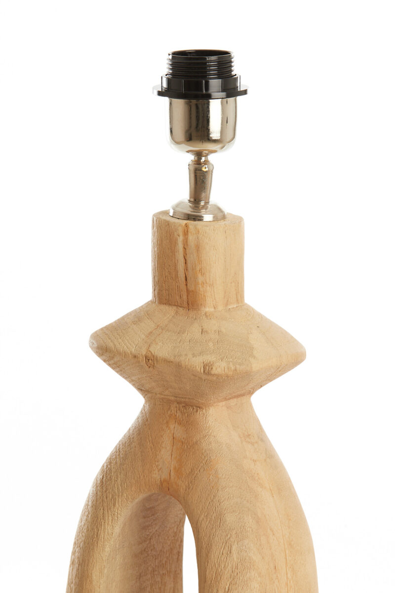 Base de lámpara de madera decorativa Light & Living Django - H. 58 cm - Imagen 5