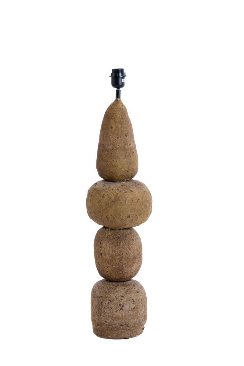 Base de lámpara de piedra diseño rústico Light & Living Marree - H. 72 cm - Imagen 2