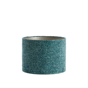 Pantalla de tela turquesa en forma de cilindro Light & Living Osire - Ø 40 cm