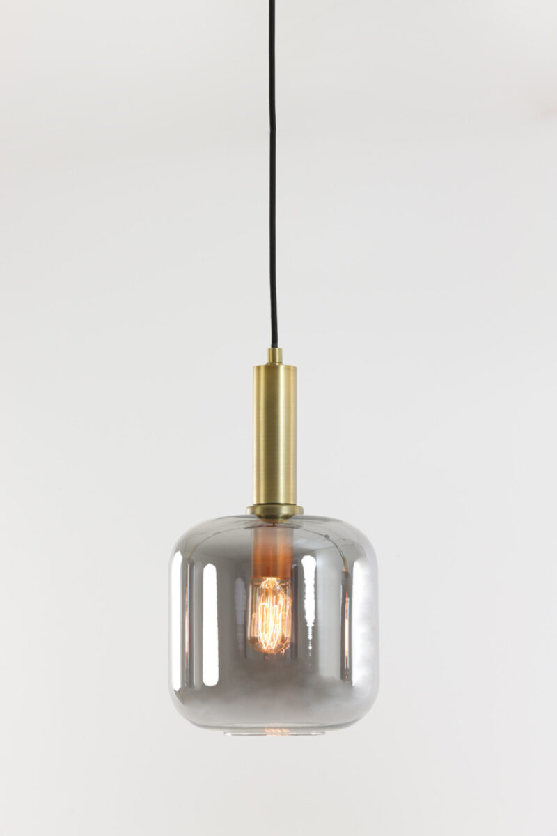 Lámpara colgante de cristal con portalámparas dorado Light & Living Lekar - Ø 16 cm - Imagen 3