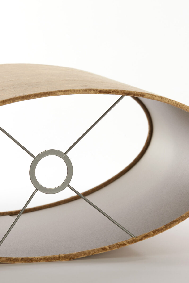 Pantalla de lámpara en forma de cilindro dorado con estilo Light & Living Gemstone - H. 32 cm - Imagen 5