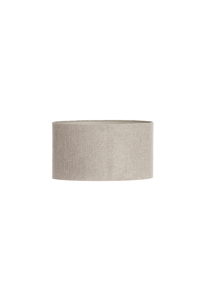 Pantalla de lámpara en forma de cilindro beige Light & Living Brandy - H. 25 cm - Imagen 2