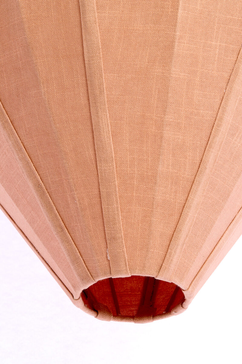 Lámpara colgante de tela color cobre con brillo cálido Light & Living Pasto - Ø 47 cm - Imagen 5