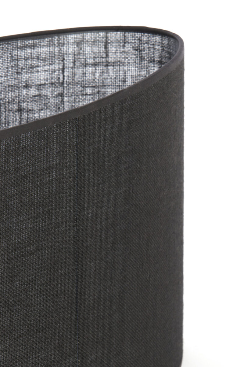 Pantalla de lámpara negra en forma cilíndrica Light & Living Sendai - H. 32 cm - Imagen 6