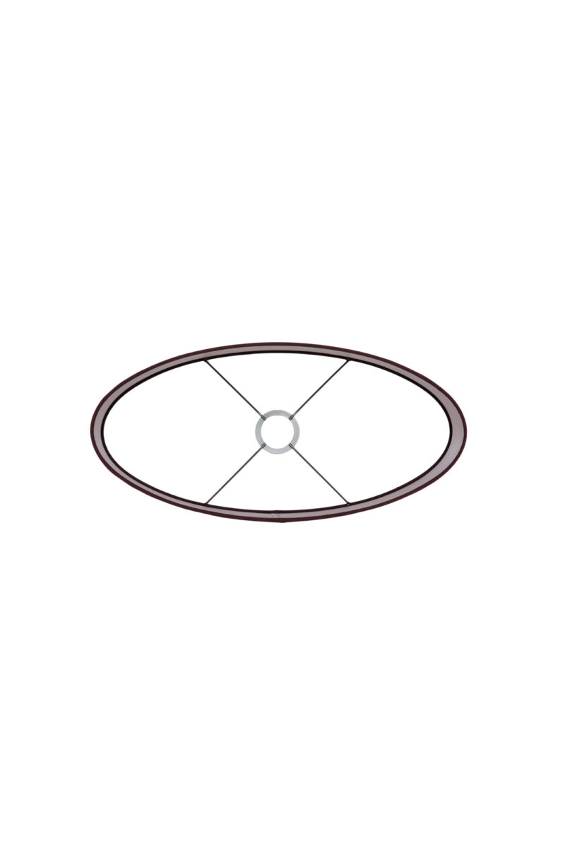 Pantalla de tela burdeos Light & Living Imani - H. 32 cm - Imagen 7