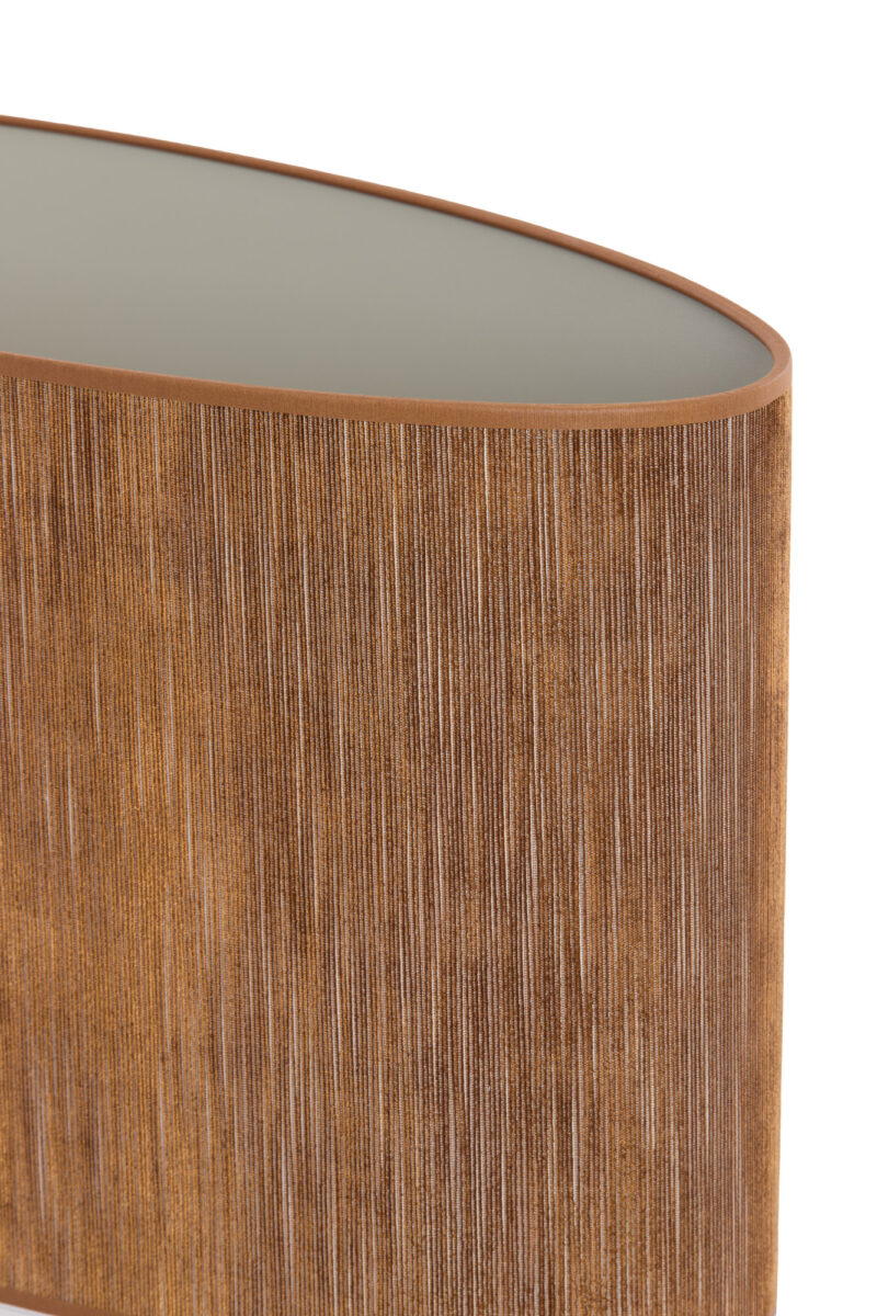 Pantalla de lámpara cilíndrica marrón Light & Living Penny - H. 28 cm - Imagen 5