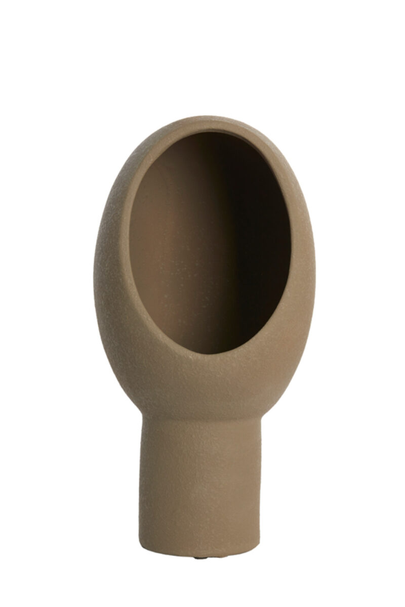Lámpara de mesa ovalada marrón Light & Living Monk - H. 46 cm - Imagen 3