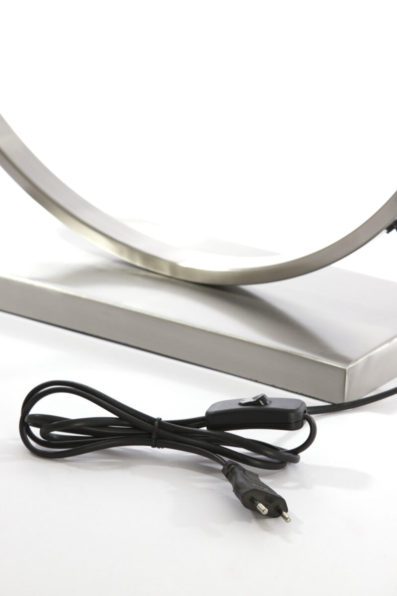 Lámpara de mesa plateada Light & Living Liva con diseño moderno – H. 62 cm - Imagen 7
