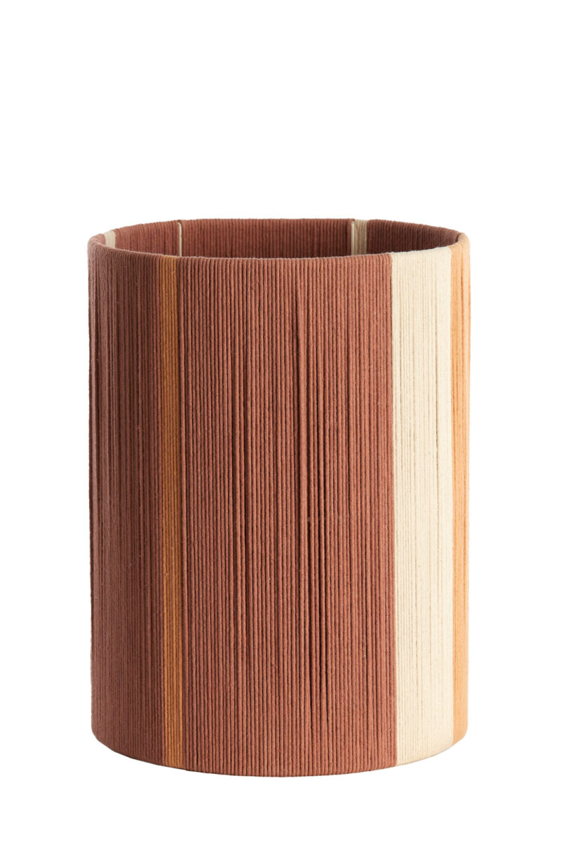 Pantalla de lámpara de tela en tonos marrones Light & Living Medan - Ø 30 cm - Imagen 2