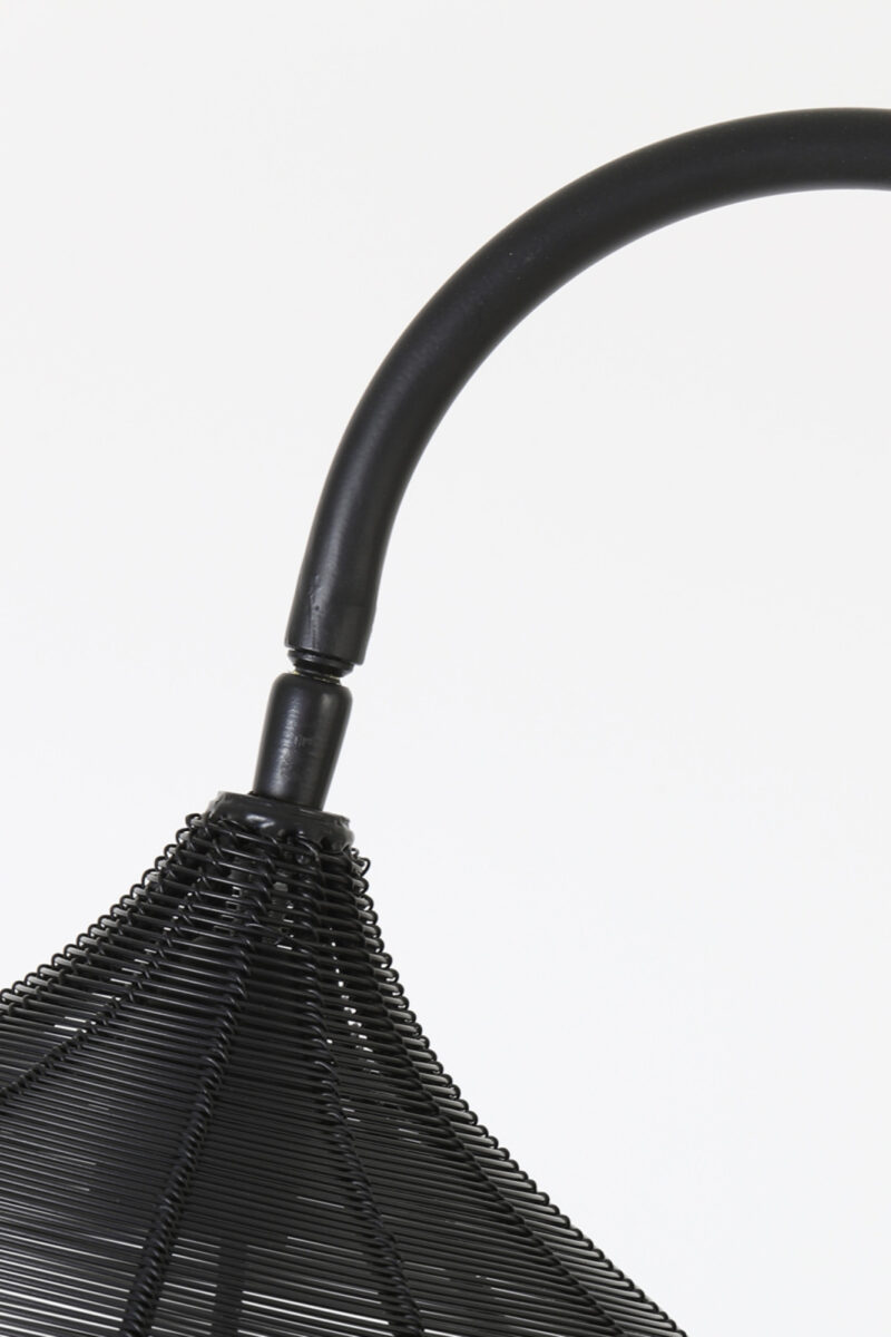 Lámpara de pie negra trenzada Light & Living Alvaro – H. 160 cm - Imagen 8