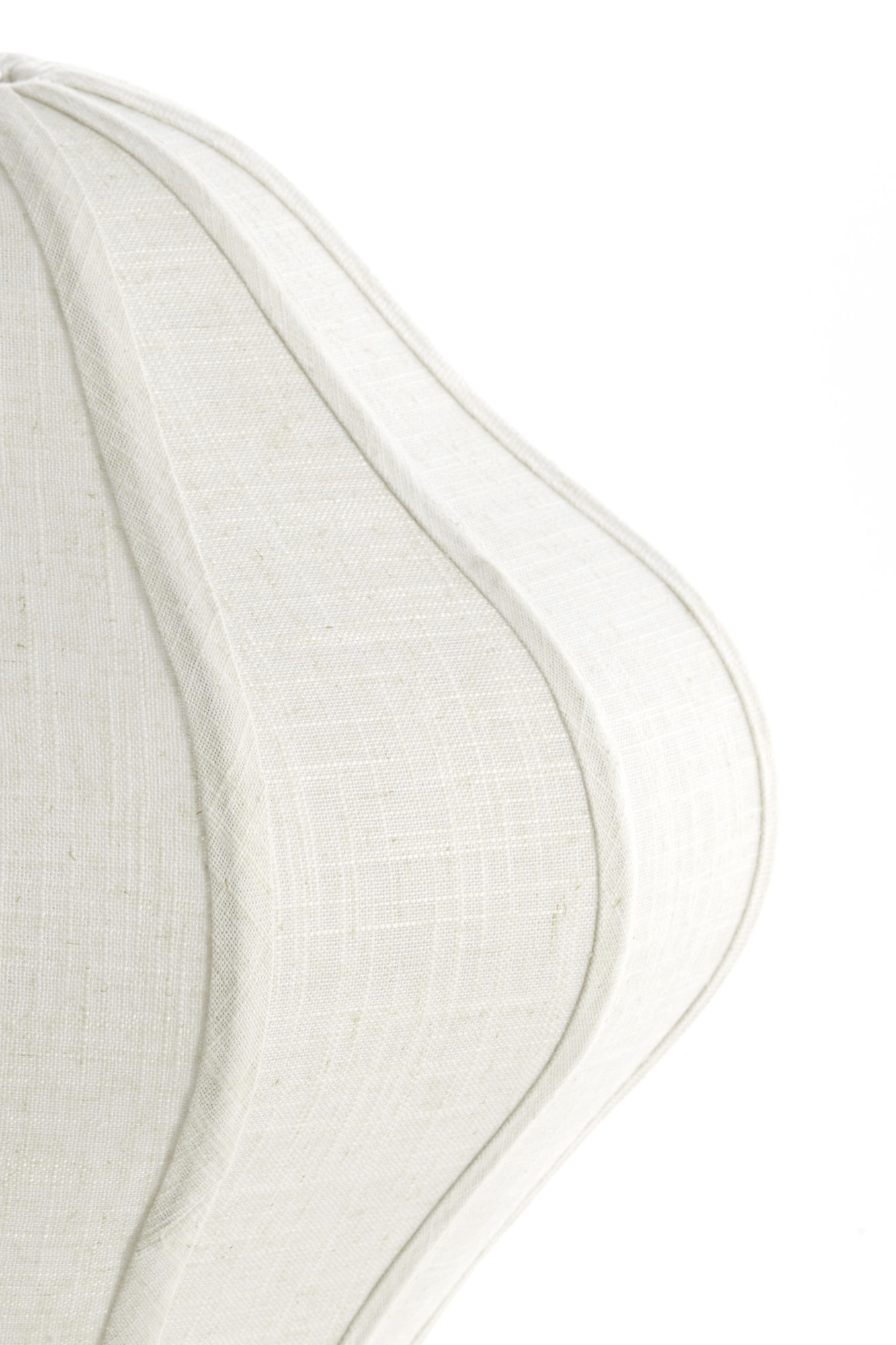 Lámpara colgante ovalada de tela beige Light & Living Sukau - Imagen 5