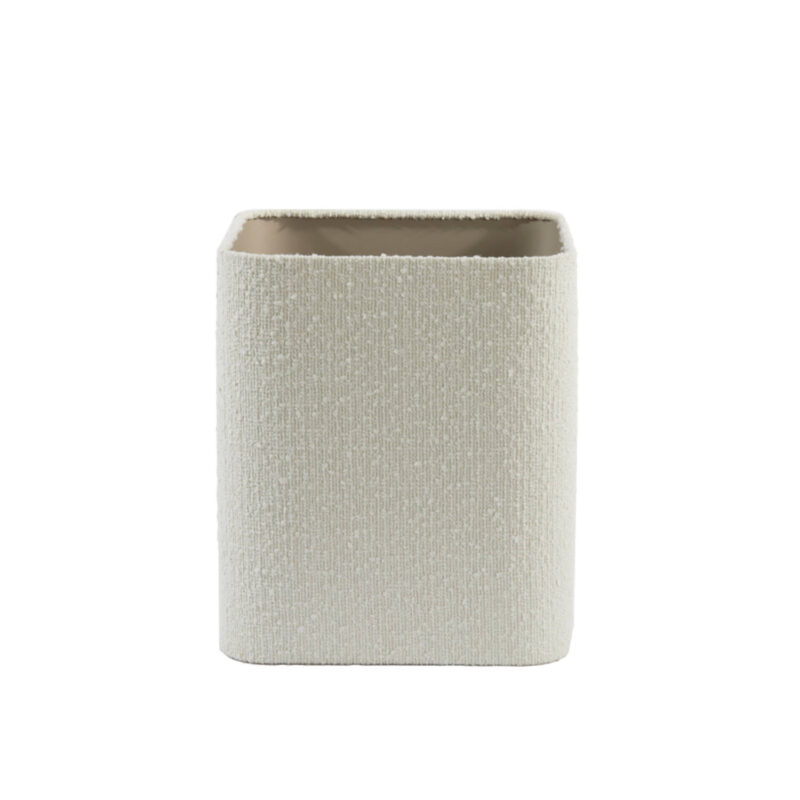 Pantalla de lámpara rectangular beige Light & Living Bolero - H. 35 cm