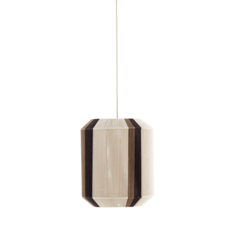 Lámpara colgante con tela rayada Light & Living Kozana - Ø 36 cm