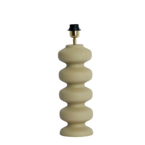 Base de lámpara de cerámica beige Light & Living Soroca - H. 42 cm