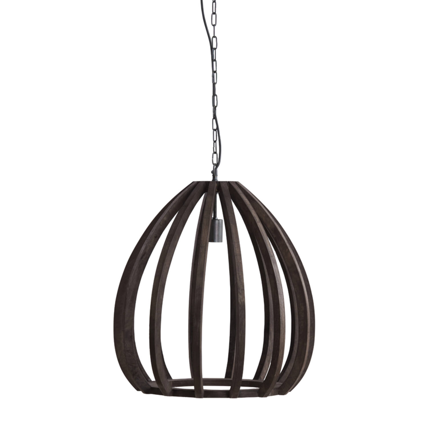 Lámpara de marco abierto de madera Light & Living Barsia - Ø 50 cm