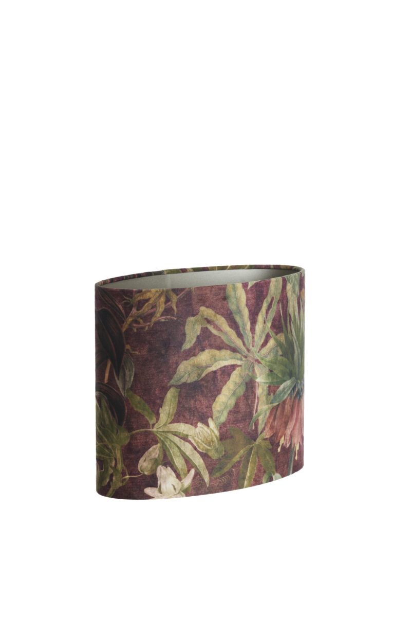 Pantalla de lámpara con estampado de flores en color Light & Living Passion - H. 25 cm - Imagen 3