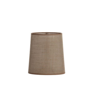 Pantalla de lámpara de tela marrón Light & Living Caden - H. 23 cm