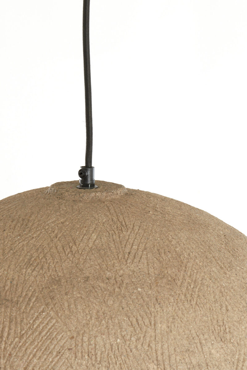 Lámpara colgante beige con aspecto textil natural Light & Living Celmiros - Ø 51 cm - Imagen 4