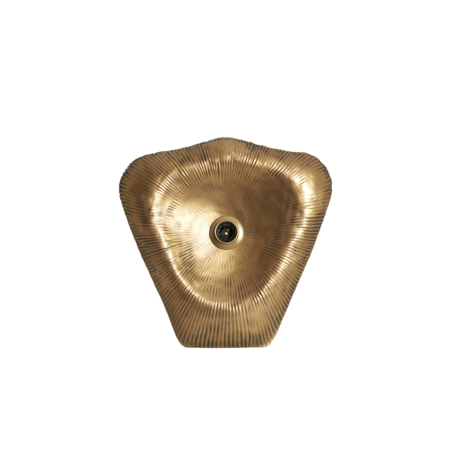 Pantalla dorada con forma orgánica Light & Living Amadi – H. 41 cm