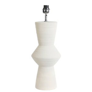 Base de lámpara blanca con diseño escultórico Light & Living Ayla – H. 61 cm