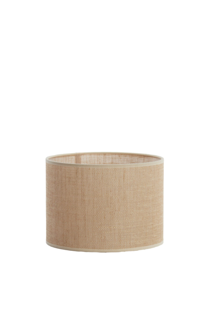 Pantalla de lámpara cilíndrica beige para iluminación ambiental Light & Living Sendai - Ø 25 cm - Imagen 2