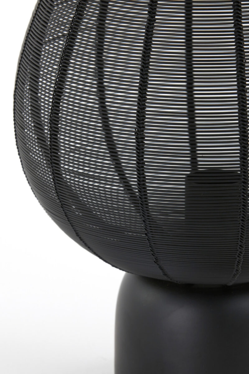 Lámpara de mesa negra diseño de alambre Light & Living Suneko – H. 34 cm - Imagen 5